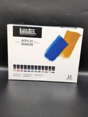 Liquitex Professional Acrylic Gouache Paint Essentials Colours Set 12pcs